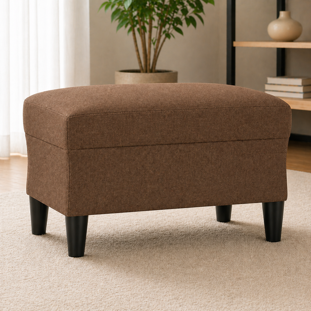 Tabouret repose-pieds marron 60x50x41 cm