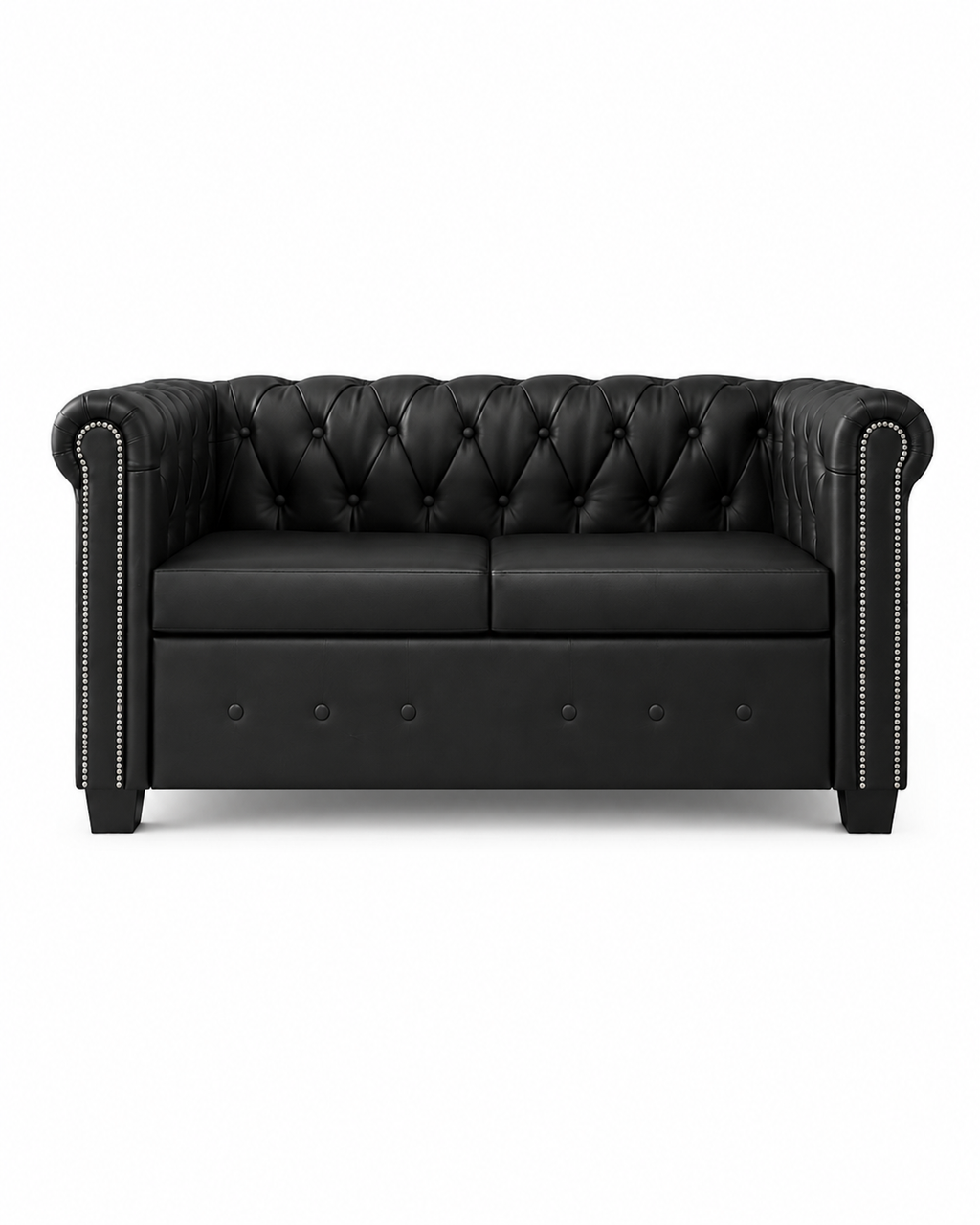 Canapé 2 places Chesterfield en similicuir