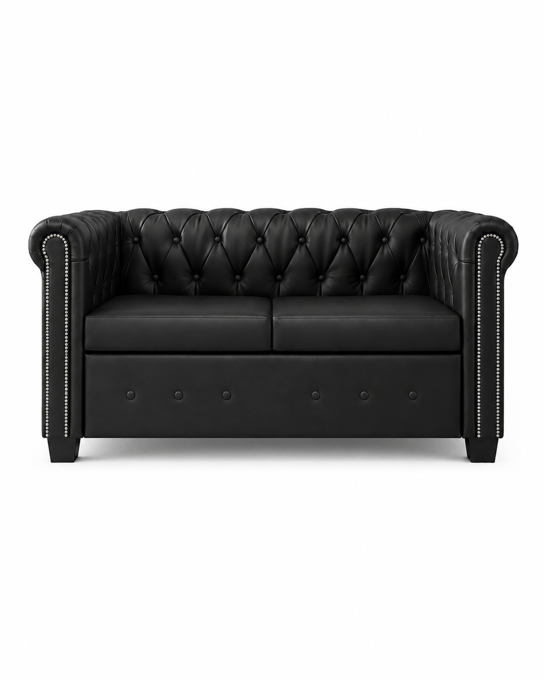 Canapé 2 places Chesterfield en similicuir