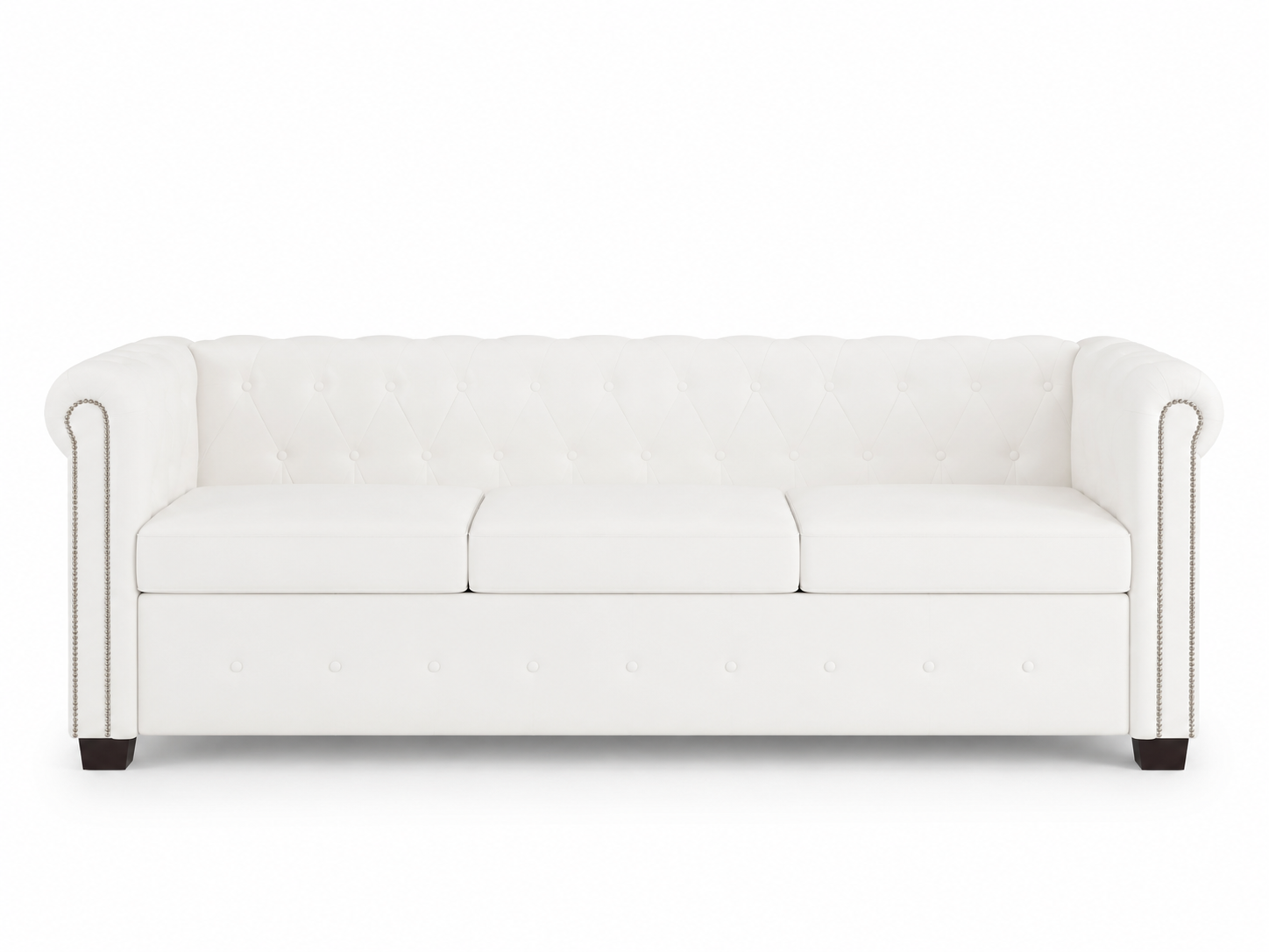 Canapé Chesterfield 3 places en similicuir