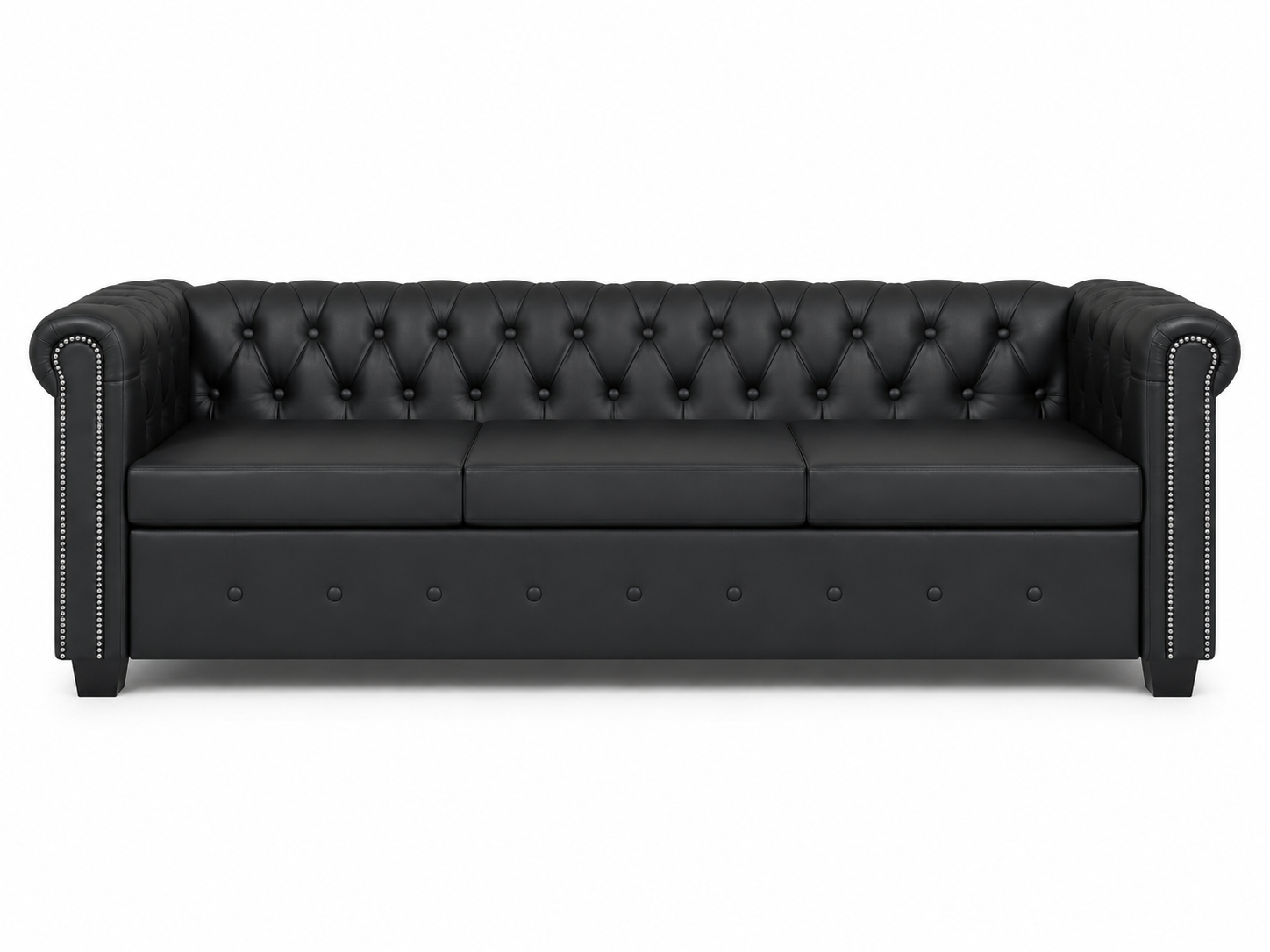 Canapé Chesterfield 3 places en similicuir