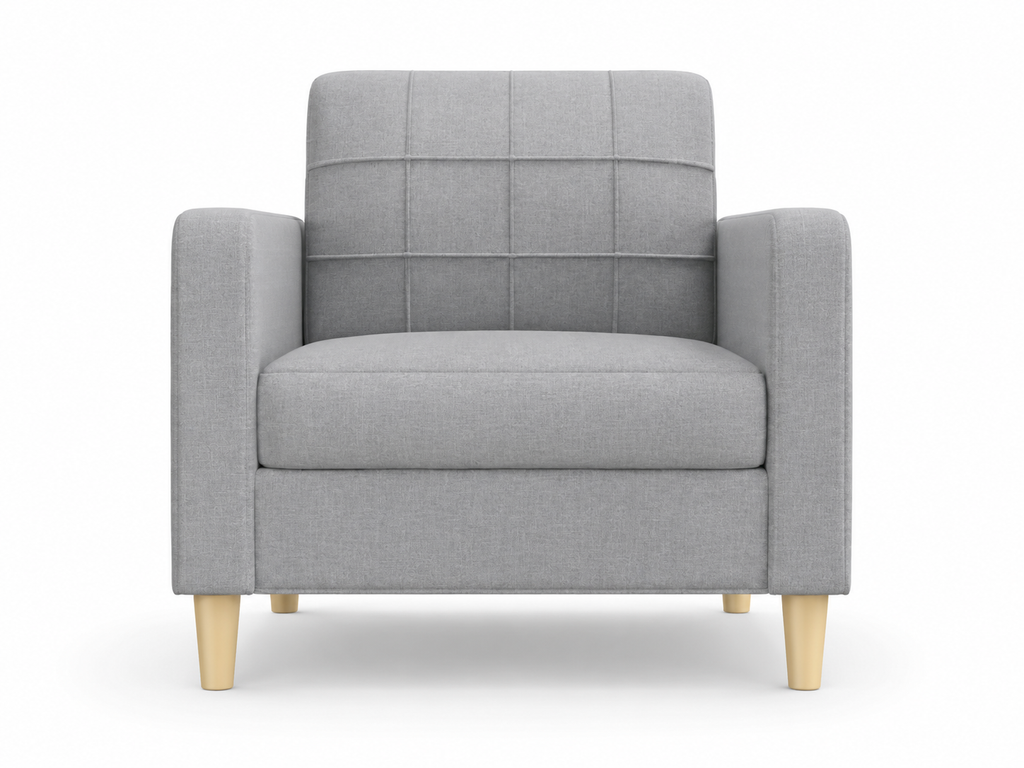 Fauteuil en tissu rembourré |Plusieurs coloris