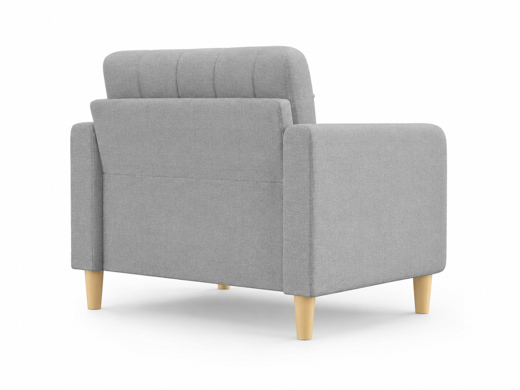 Fauteuil en tissu rembourré |Plusieurs coloris