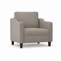 Fauteuil de salon taupe en tissu