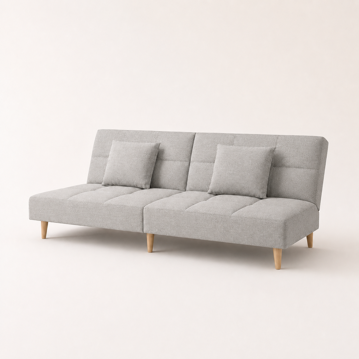 Canapé-lit convertible en tissu avec ou sans accoudoirs