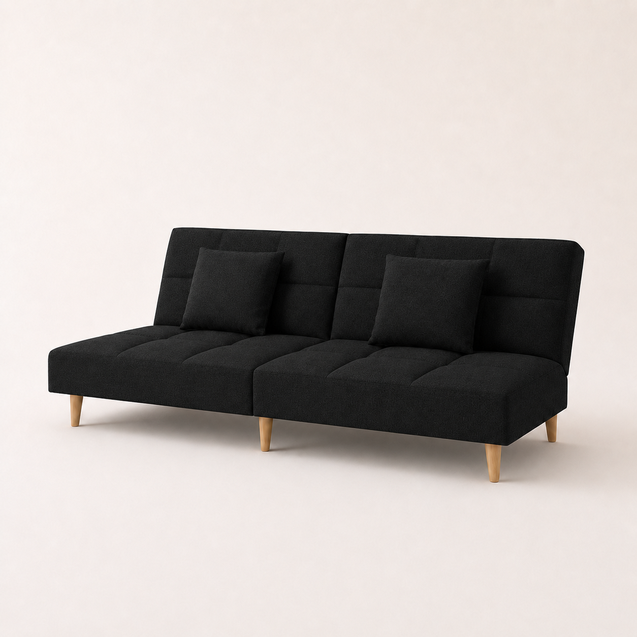 Canapé-lit convertible en tissu avec ou sans accoudoirs
