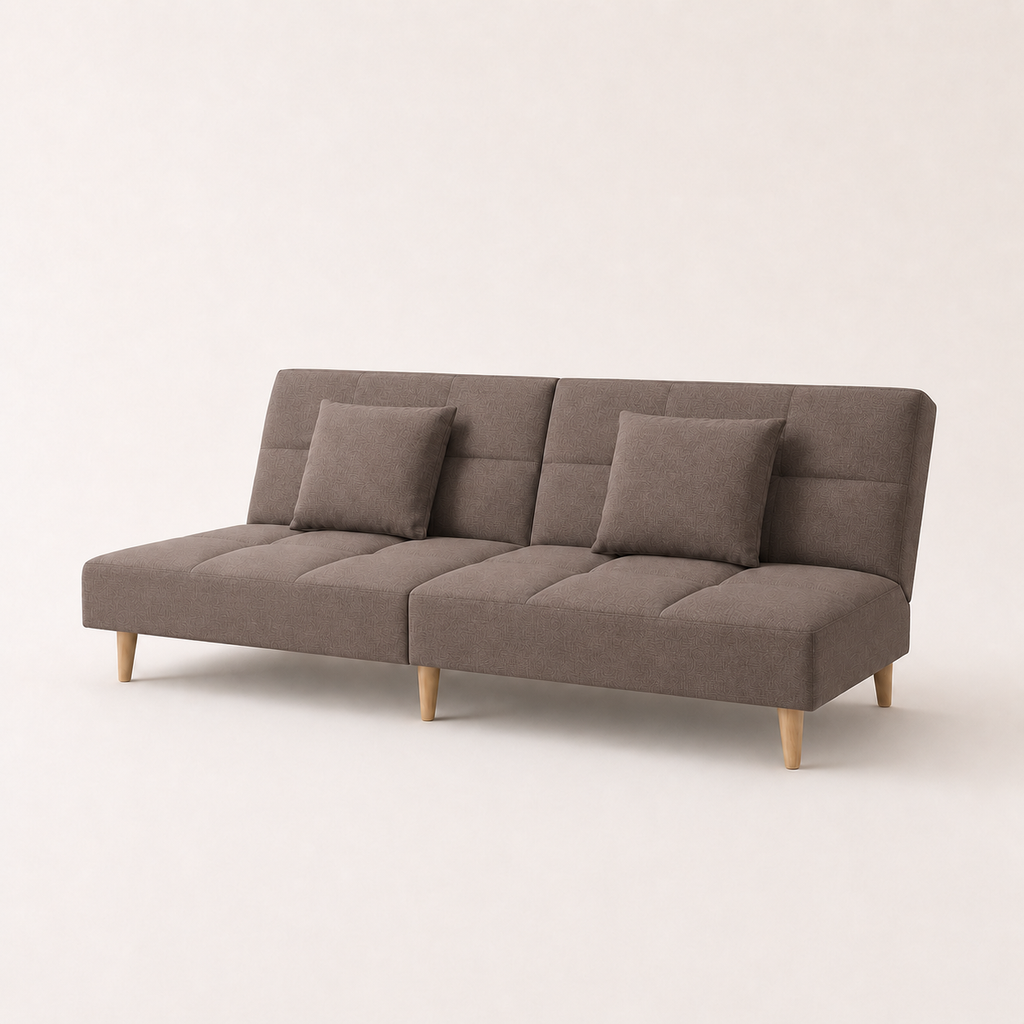 Canapé-lit convertible en tissu avec ou sans accoudoirs