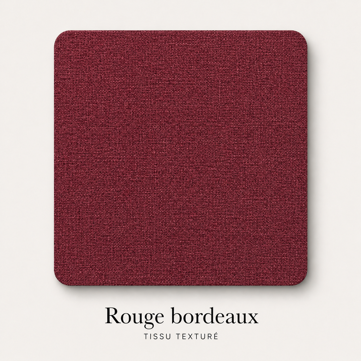 Canapé 2 places rouge bordeaux en tissu pour salon