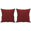 Coussins décoratifs lot de 2 rouge bordeaux 40x40 cm