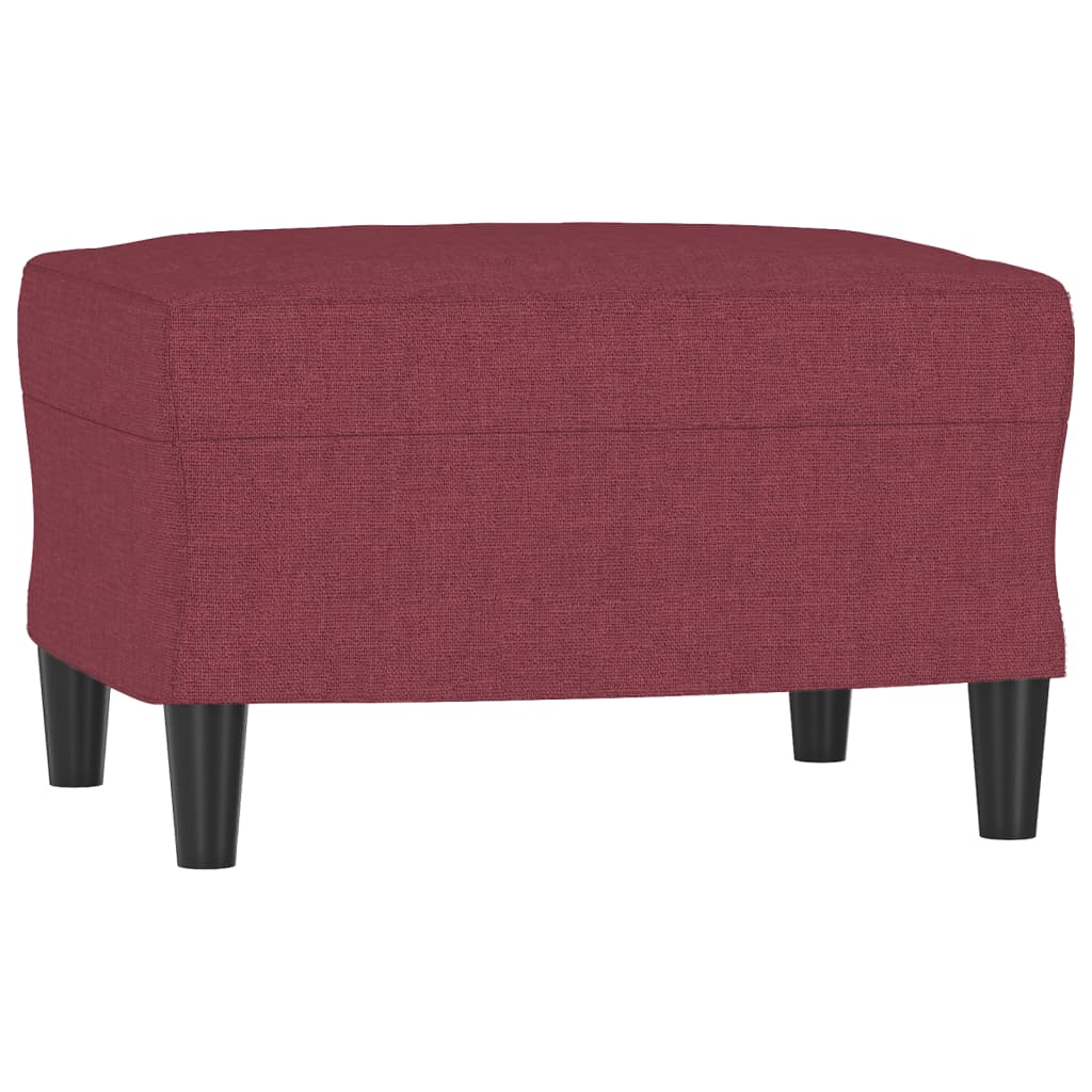 Tabouret repose-pieds rouge bordeaux 60x50x41 cm