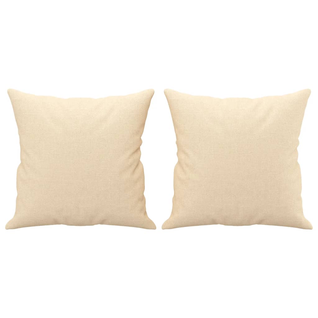 Coussins décoratifs lot de 2 crème 40x40 cm