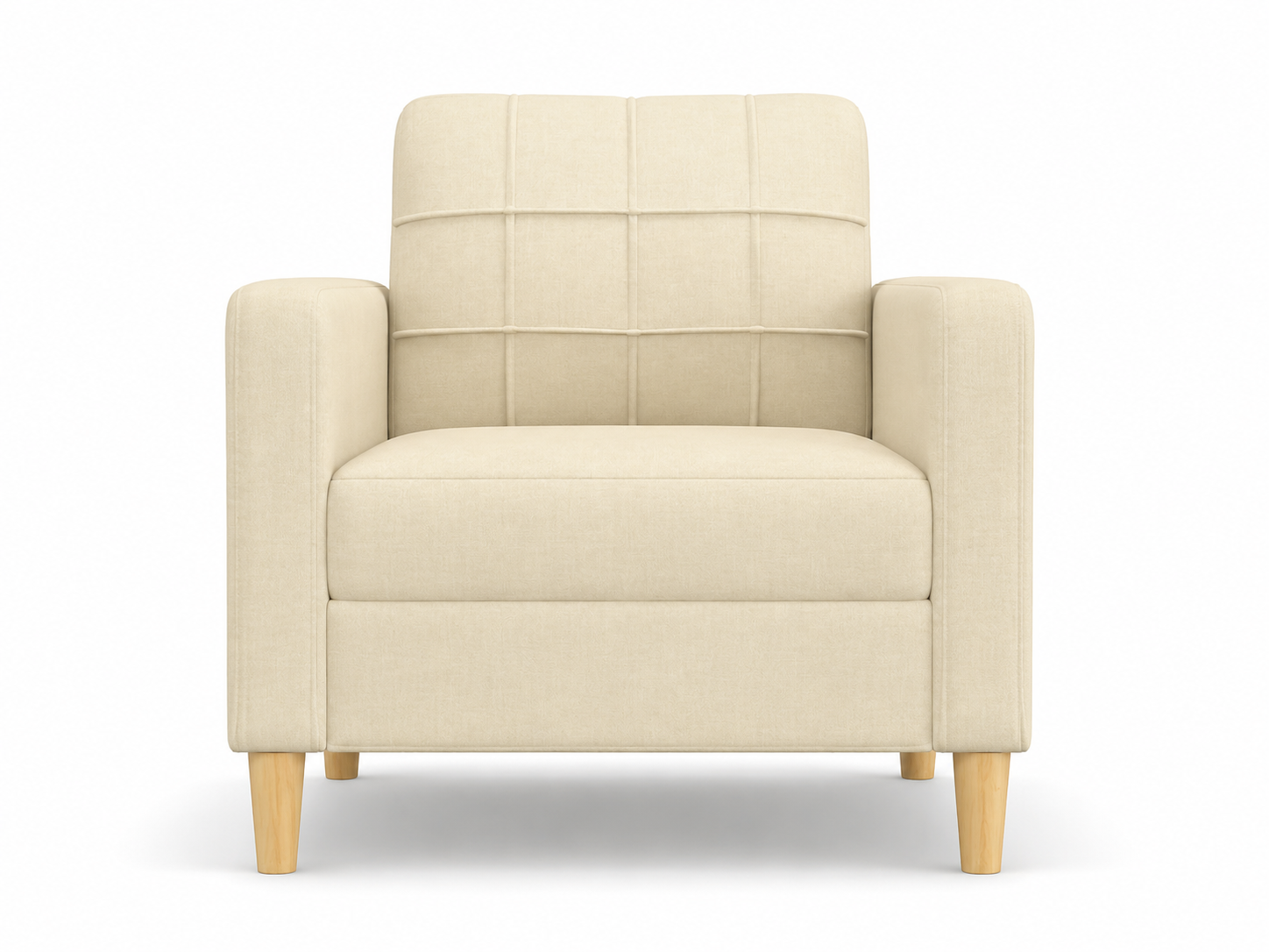 Fauteuil en tissu rembourré |Plusieurs coloris