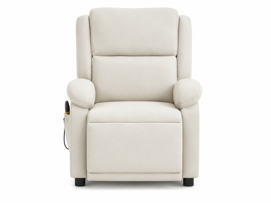 Fauteuil inclinable électrique de massage en velours |Plusieurs coloris