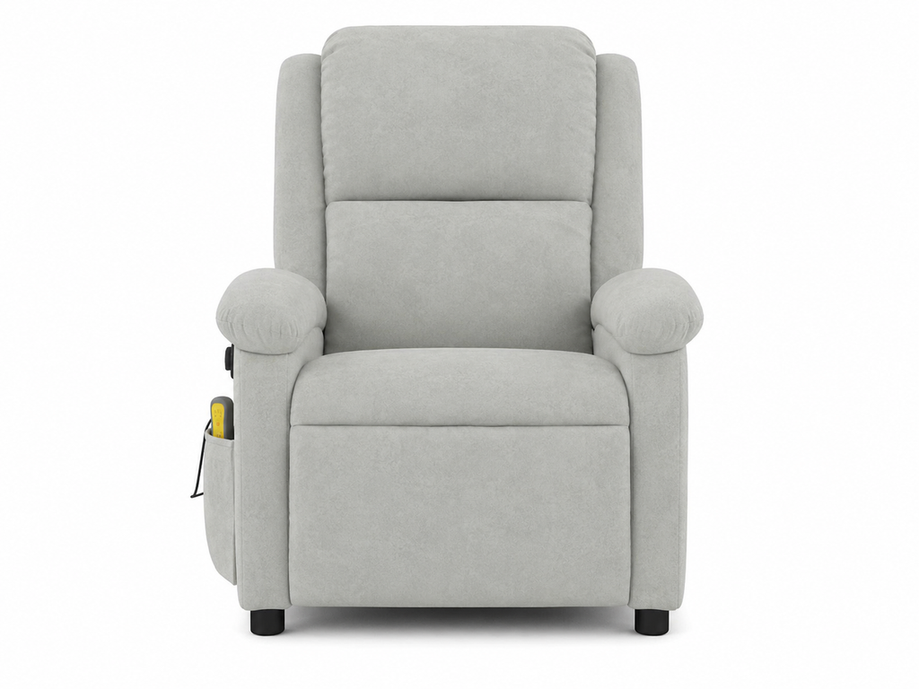 Fauteuil inclinable électrique de massage en velours |Plusieurs coloris