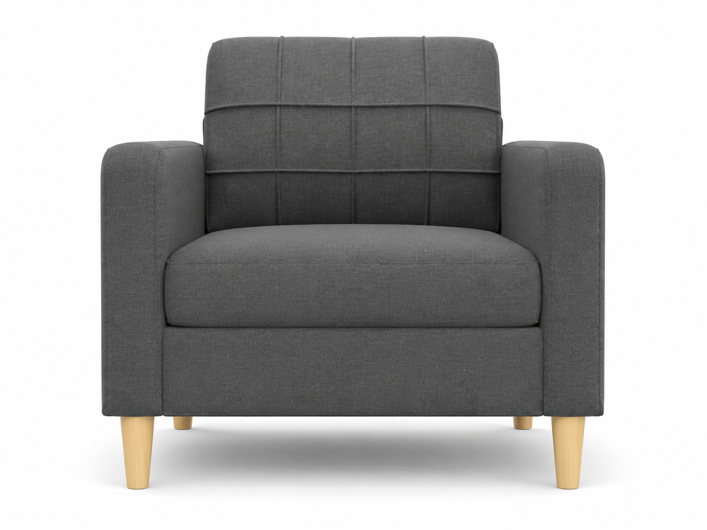 Fauteuil en tissu rembourré |Plusieurs coloris