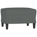 Tabouret repose-pieds gris foncé 60x50x41 cm