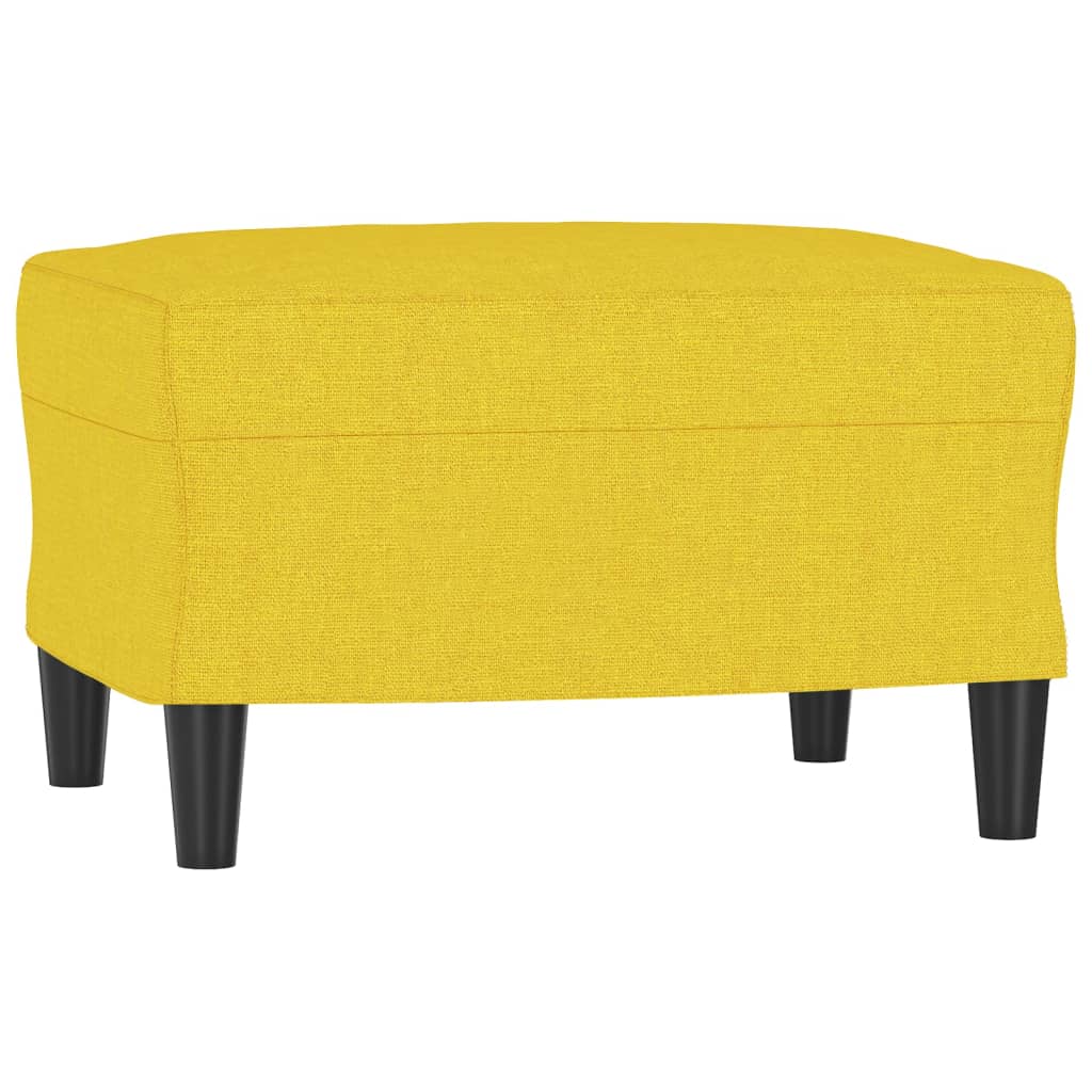 Tabouret repose-pieds jaune 60x50x41 cm