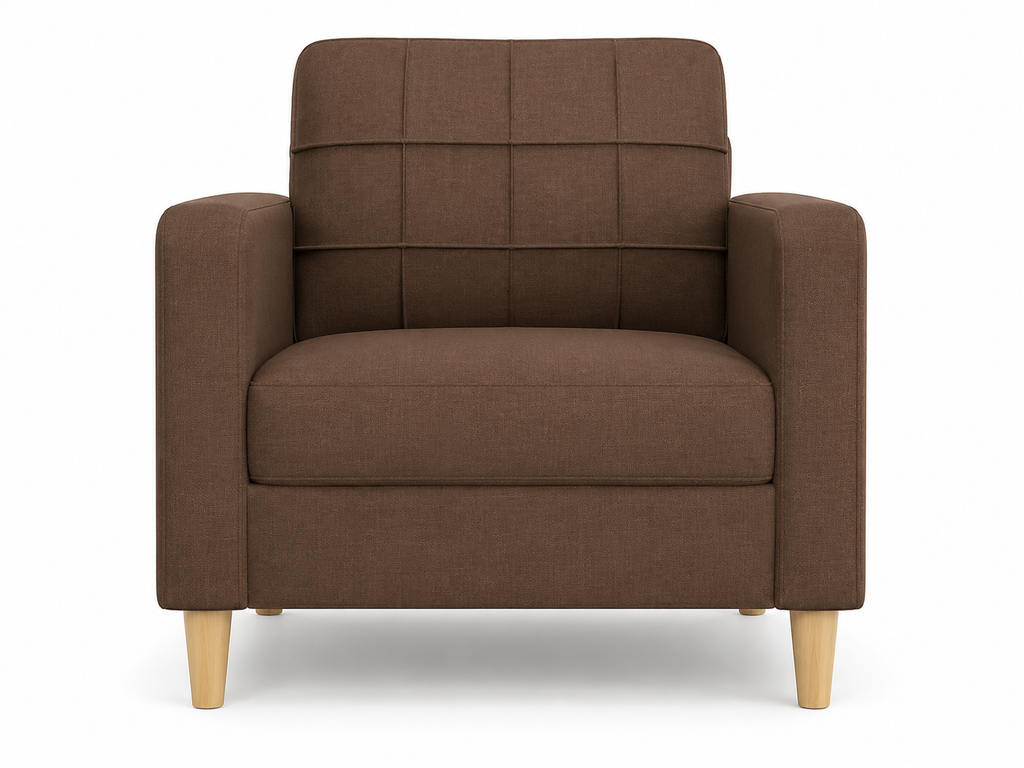 Fauteuil en tissu rembourré |Plusieurs coloris