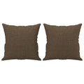 Coussins décoratifs lot de 2 marron 40x40 cm