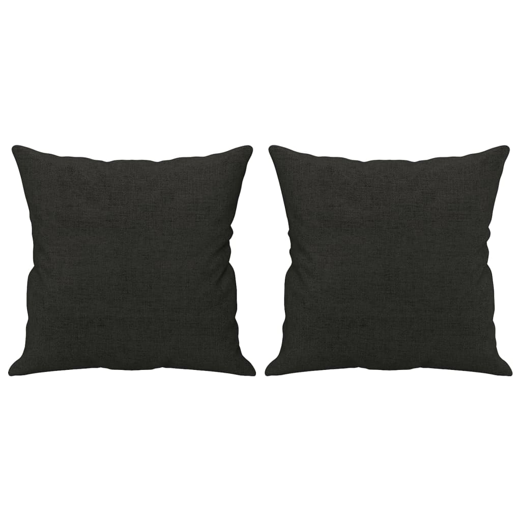 Coussins décoratifs lot de 2 noir 40x40 cm