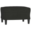 Tabouret repose-pieds noir 60x50x41 cm