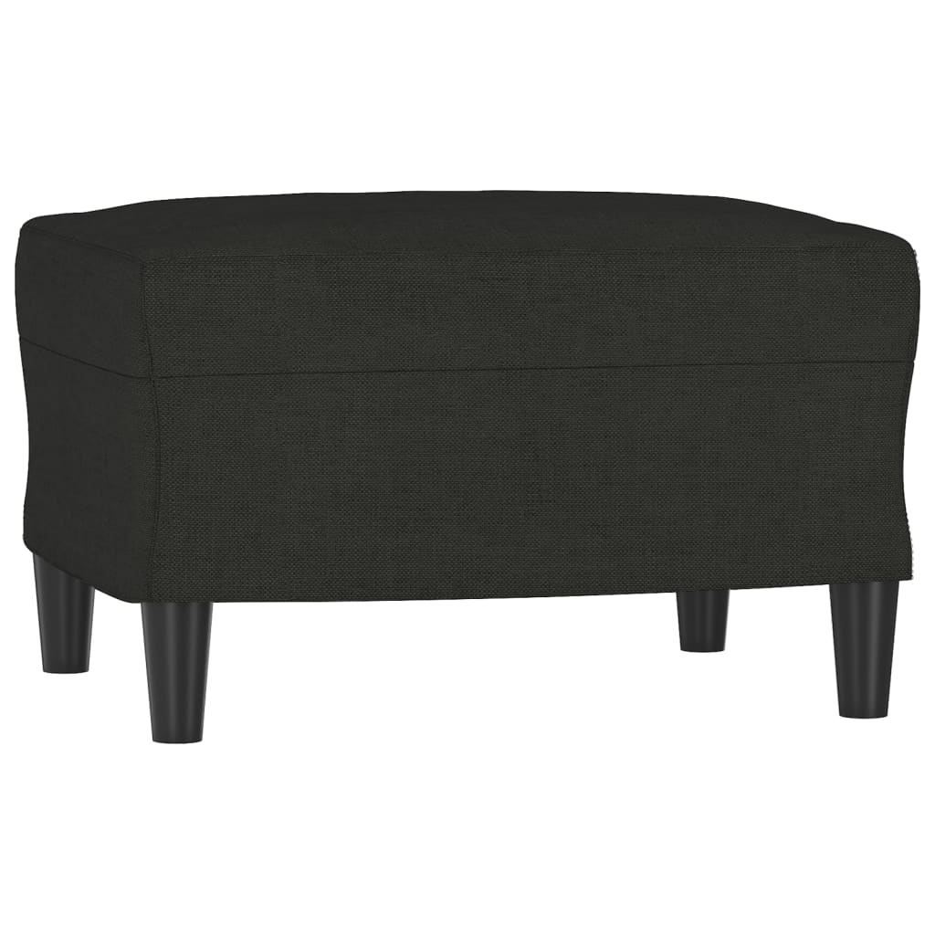 Tabouret repose-pieds noir 60x50x41 cm