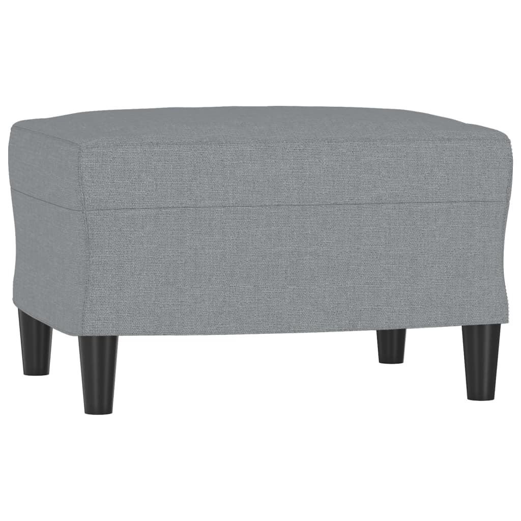 Tabouret repose-pieds gris clair 60x50x41 cm