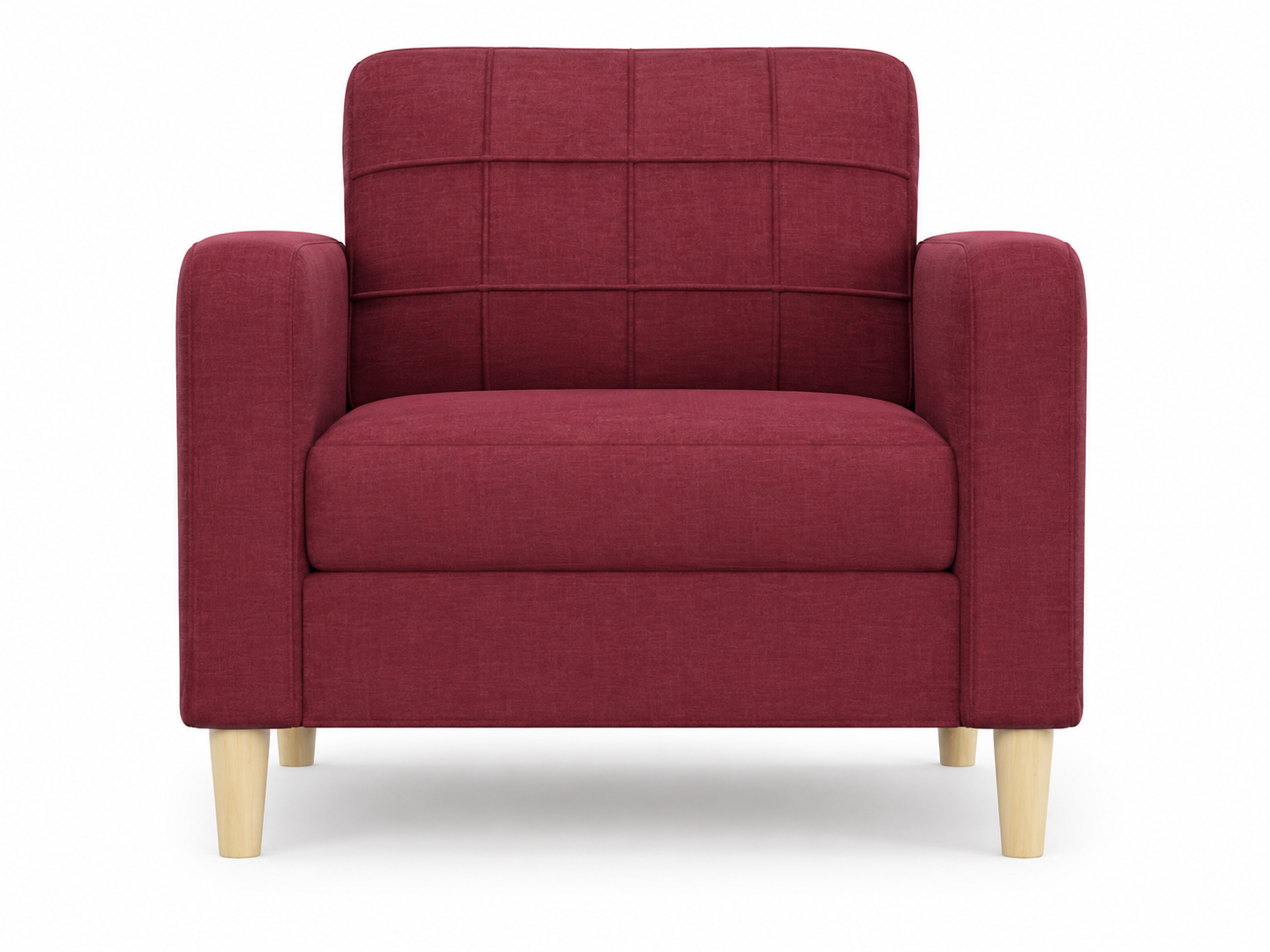 Fauteuil en tissu rembourré |Plusieurs coloris