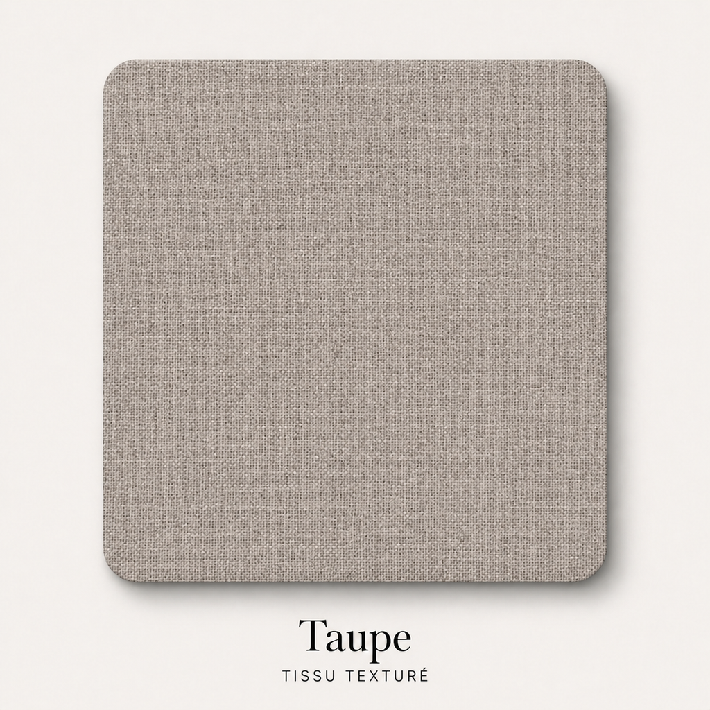 Canapé 2 places taupe en tissu pour salon