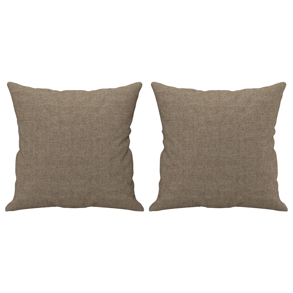 Coussins décoratifs lot de 2 taupe 40x40 cm