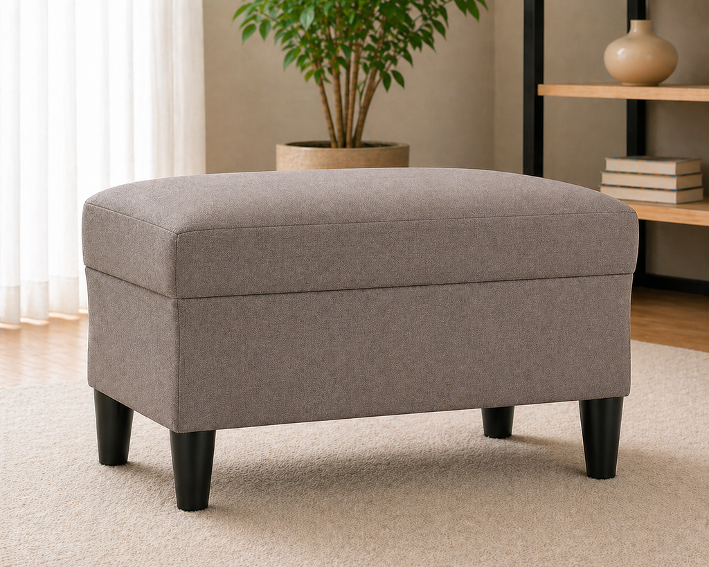 Tabouret repose-pieds taupe 60x50x41 cm