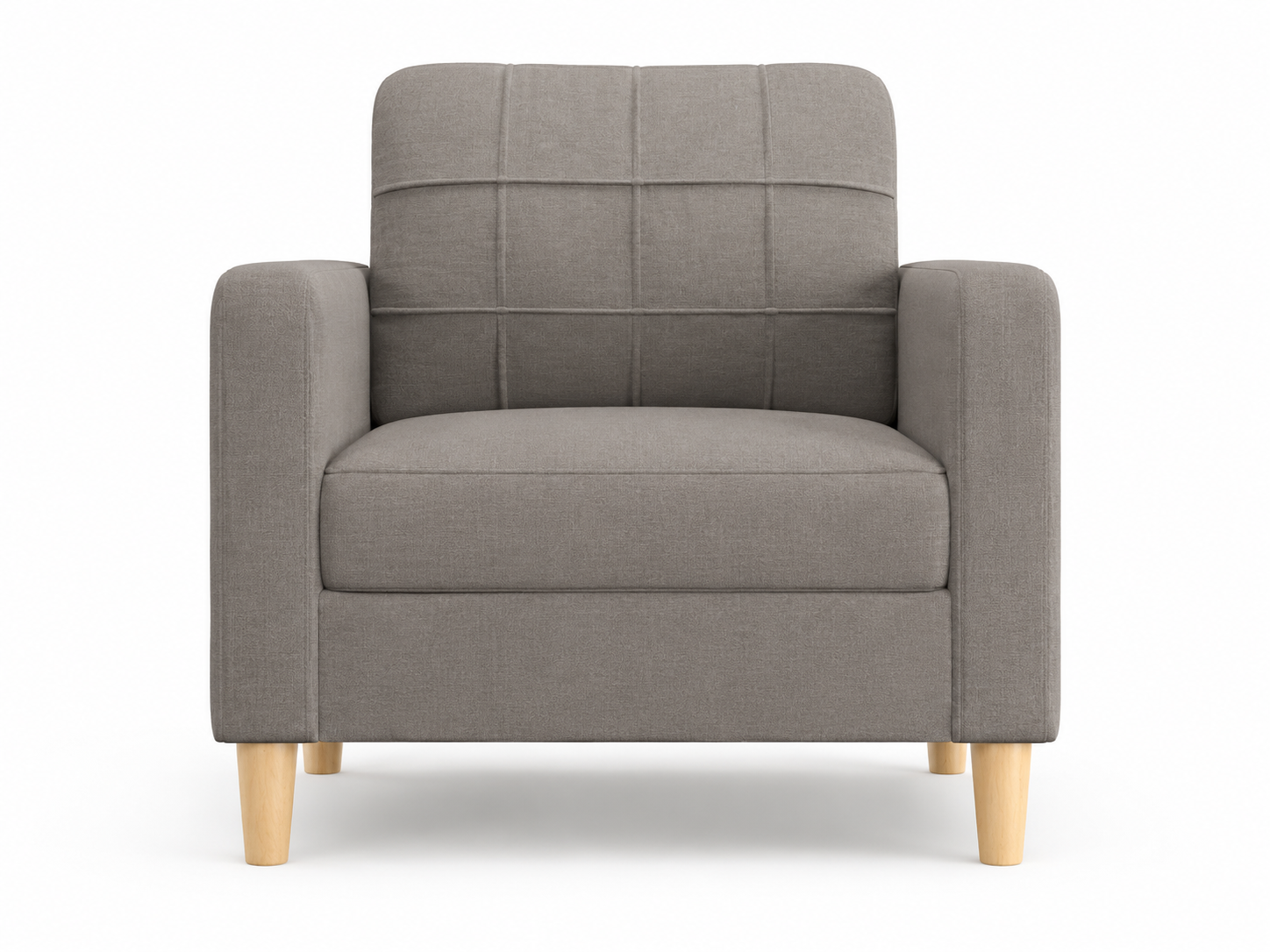 Fauteuil en tissu rembourré |Plusieurs coloris