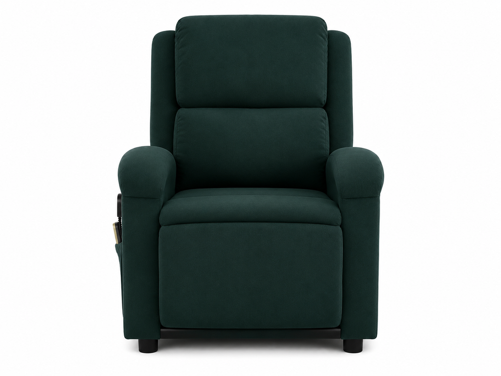 Fauteuil inclinable électrique de massage en velours |Plusieurs coloris
